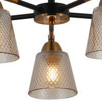 Люстра на штанге Illumico IL8226-5COU-79 BK GD