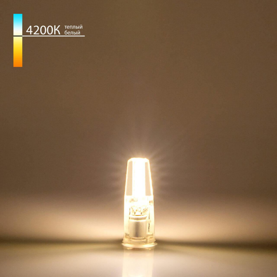 Лампа светодиодная Elektrostandard G4 3W 4200K прозрачная a049615