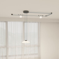 Трековый однофазный светильник Denkirs Belty Flow DK5565-WH+BK