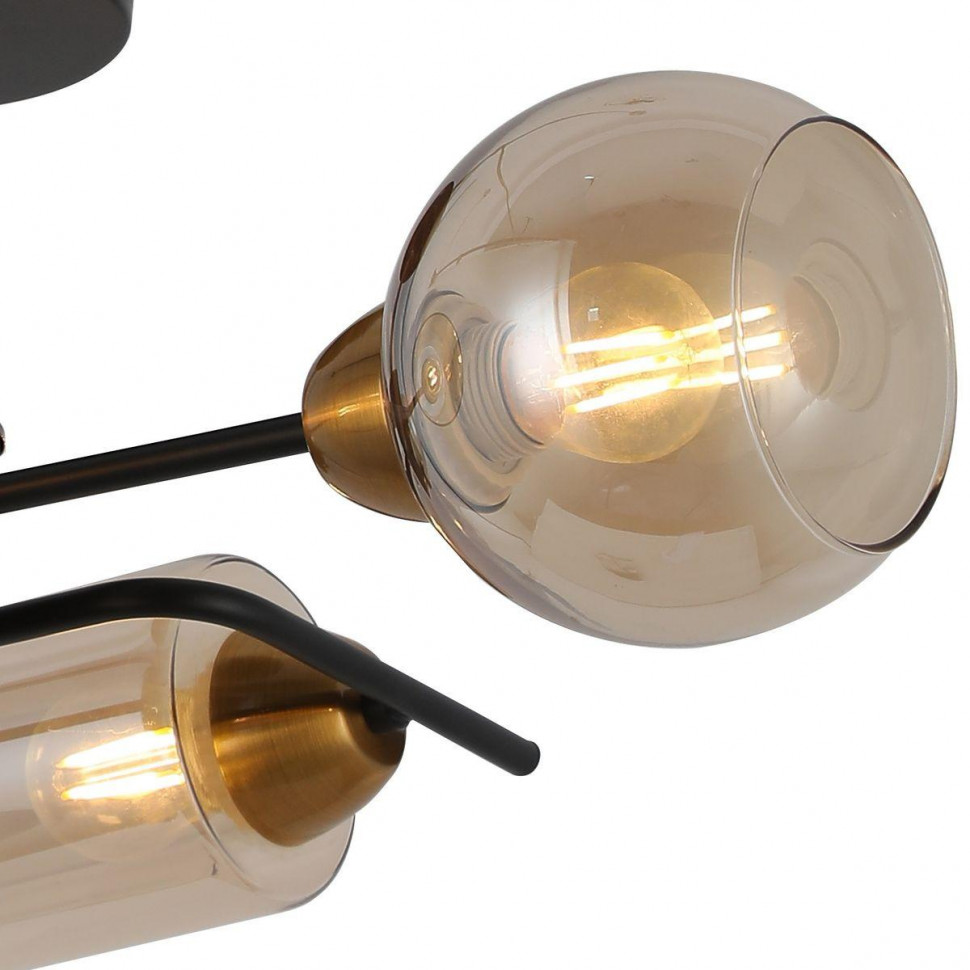 Люстра на штанге Illumico IL8243-4COU-79 BK BR