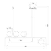 Подвесная люстра Eurosvet Fredo 70136/4 белый a061530