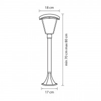 Уличный светодиодный светильник Lightstar Lampione 375770