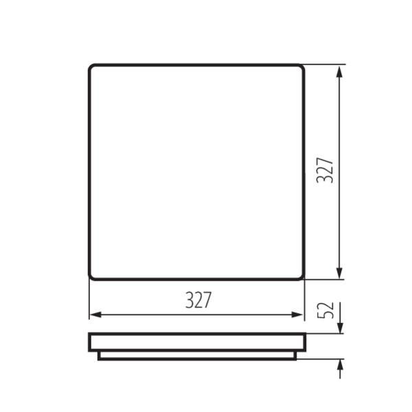 Потолочный светодиодный светильник Kanlux Varso Hi 36W-NW-L 26449