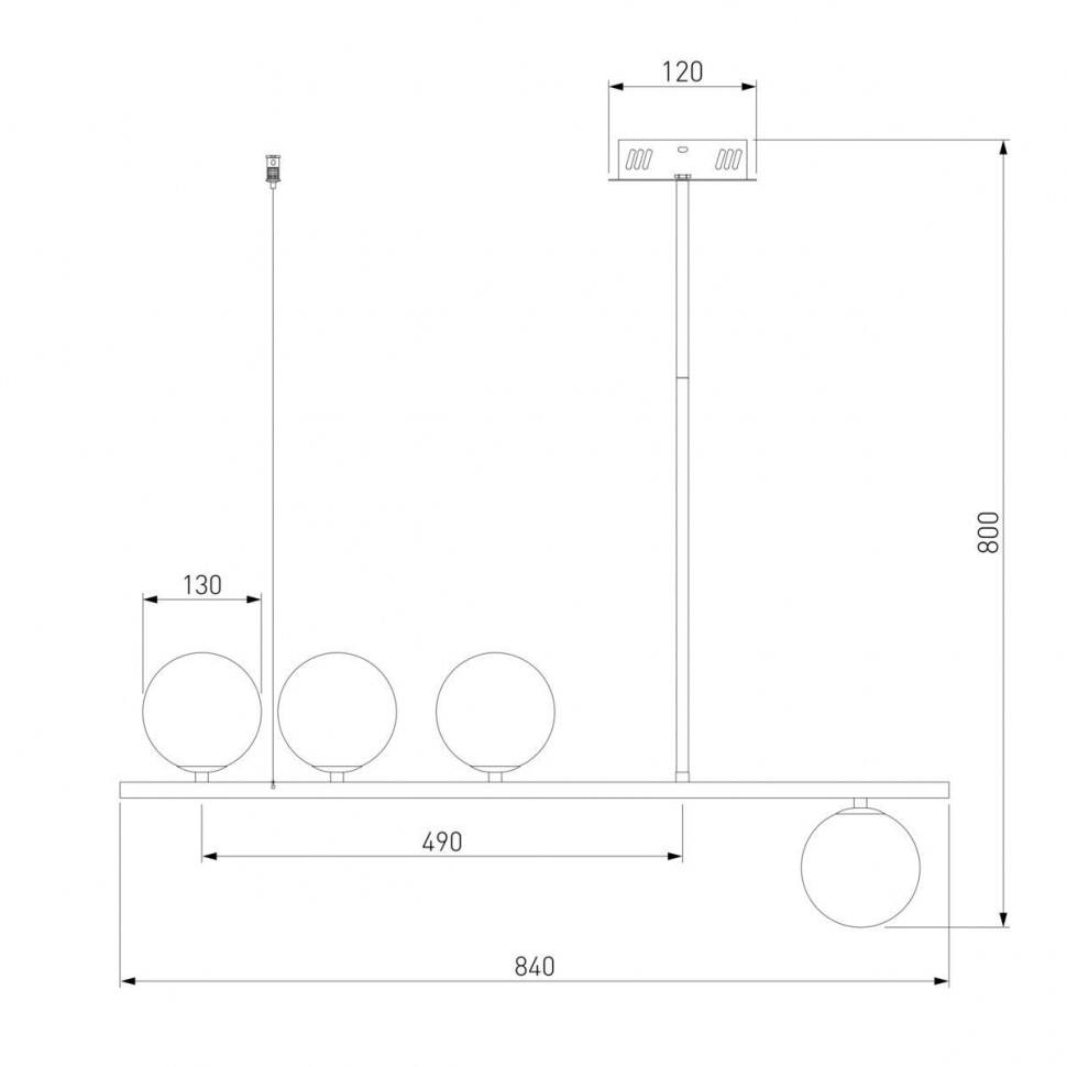 Подвесная люстра Eurosvet Fredo 70136/4 латунь a061532