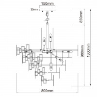 Подвесная люстра MW-Light Монарх 2 121010718