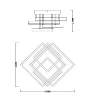 Потолочная люстра Escada Union 10229/4LED White