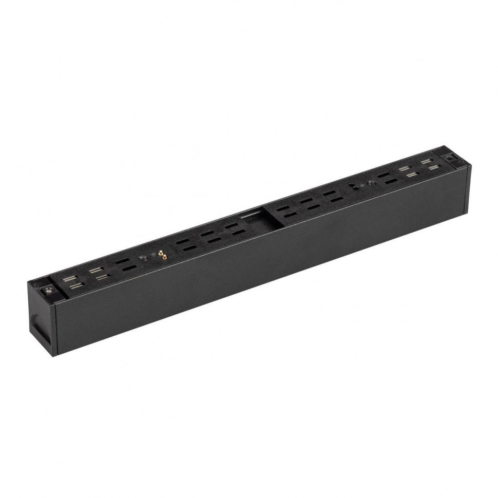 Трековый магнитный светильник Arlight MAG-FLAT-25-L200-6W Day4000 (BK, 100 deg, 24V, DALI) 046331