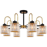 Люстра на штанге Illumico IL1305-8CPA-29 BK GD