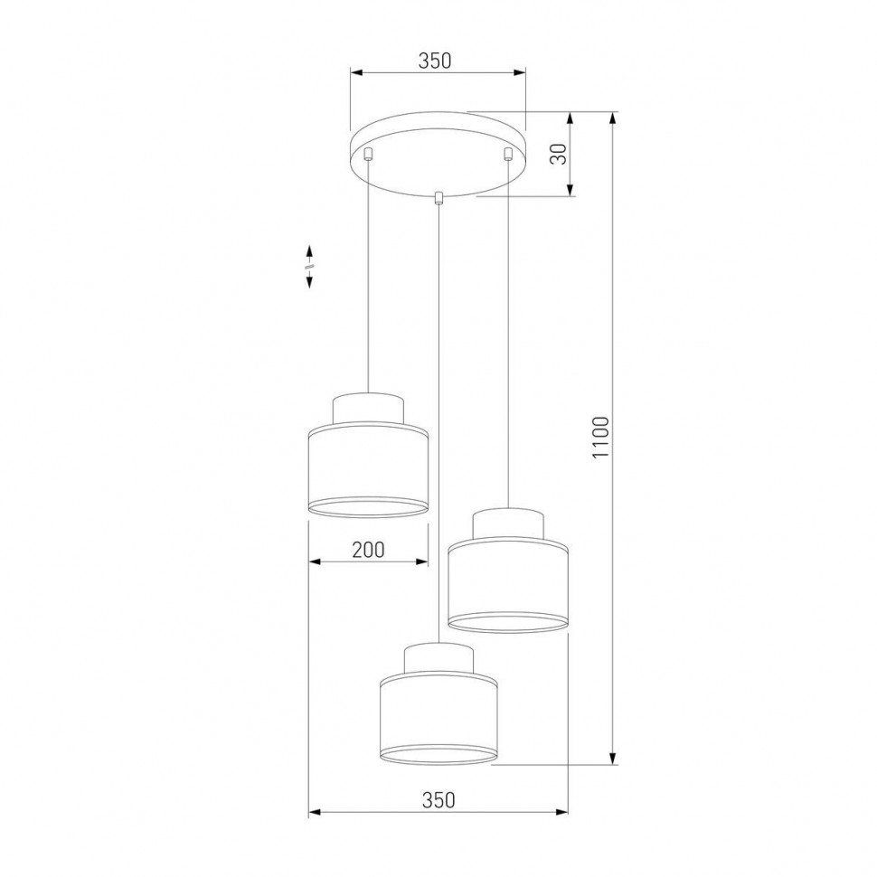 Подвесной светильник TK Lighting 2594 Duo a068551