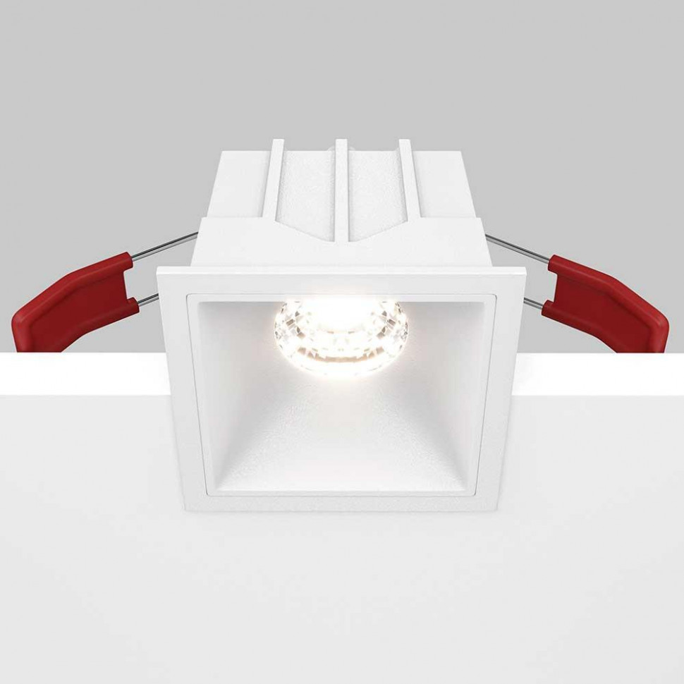 Встраиваемый светильник Maytoni Technical Alfa LED DL043-01-10W4K-SQ-W
