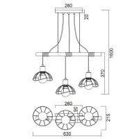 Подвесная люстра Vele Luce Formula VL6482P03