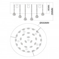 Потолочная люстра MW-Light Жаклин 465016406