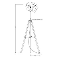 Торшер Zumaline Energy TS-065909F