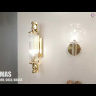 Бра Crystal Lux Tomas AP1 Chrome
