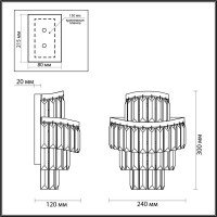 Настенный светильник Odeon Light Wayta 5073/2W