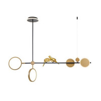 Люстра на штанге Arte Lamp Toliman A2613SP-4BK