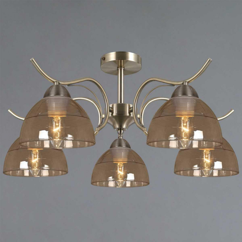 Люстра на штанге Illumico IL0733-5CSQ-25 AB AREZZO