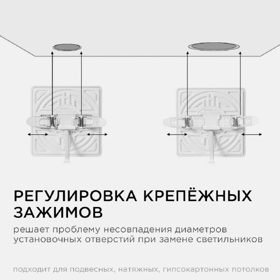 Встраиваемая светодиодная панель Apeyron FLP 06-117