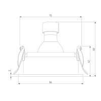 Встраиваемый светильник Elektrostandard Tune 4690389203442 25014/01 a065465