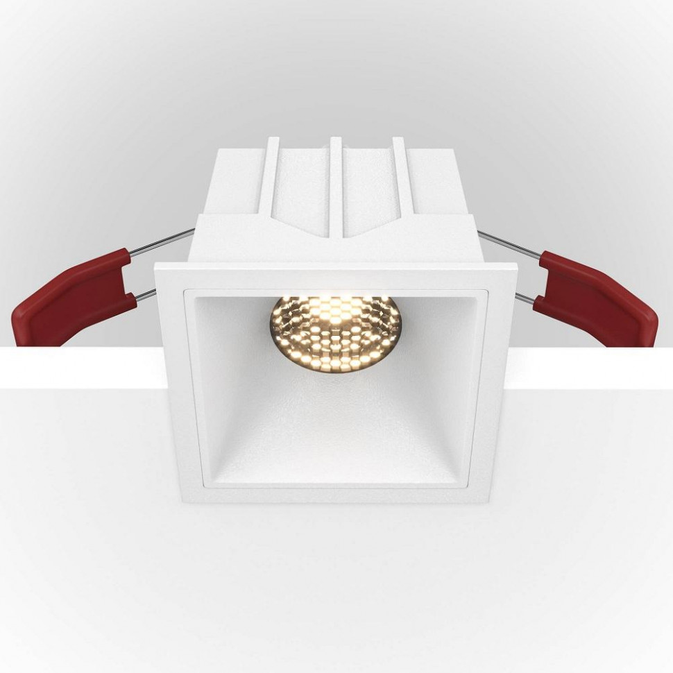 Встраиваемый светильник Maytoni Technical Alfa LED DL043-01-10W3K-SQ-W