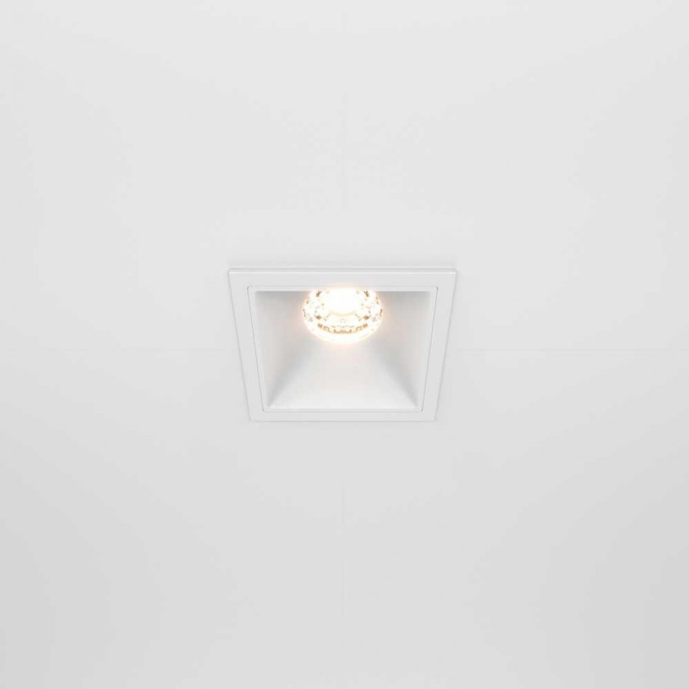 Встраиваемый светильник Maytoni Technical Alfa LED DL043-01-10W3K-SQ-W