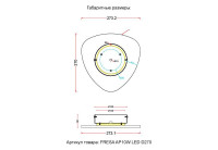 Настенный светильник Crystal Lux FRESA AP10W LED D270 WHITE