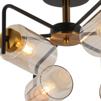 Люстра на штанге Illumico IL8248-6COU-79 BK GD