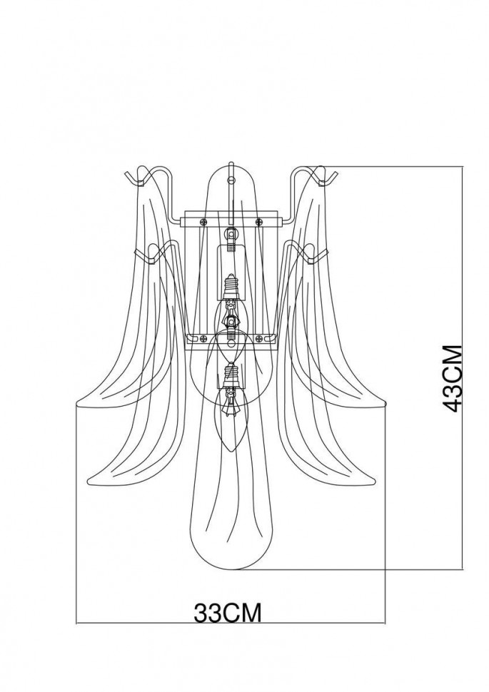Настенный светильник Arte Lamp Maya A4072AP-2GO