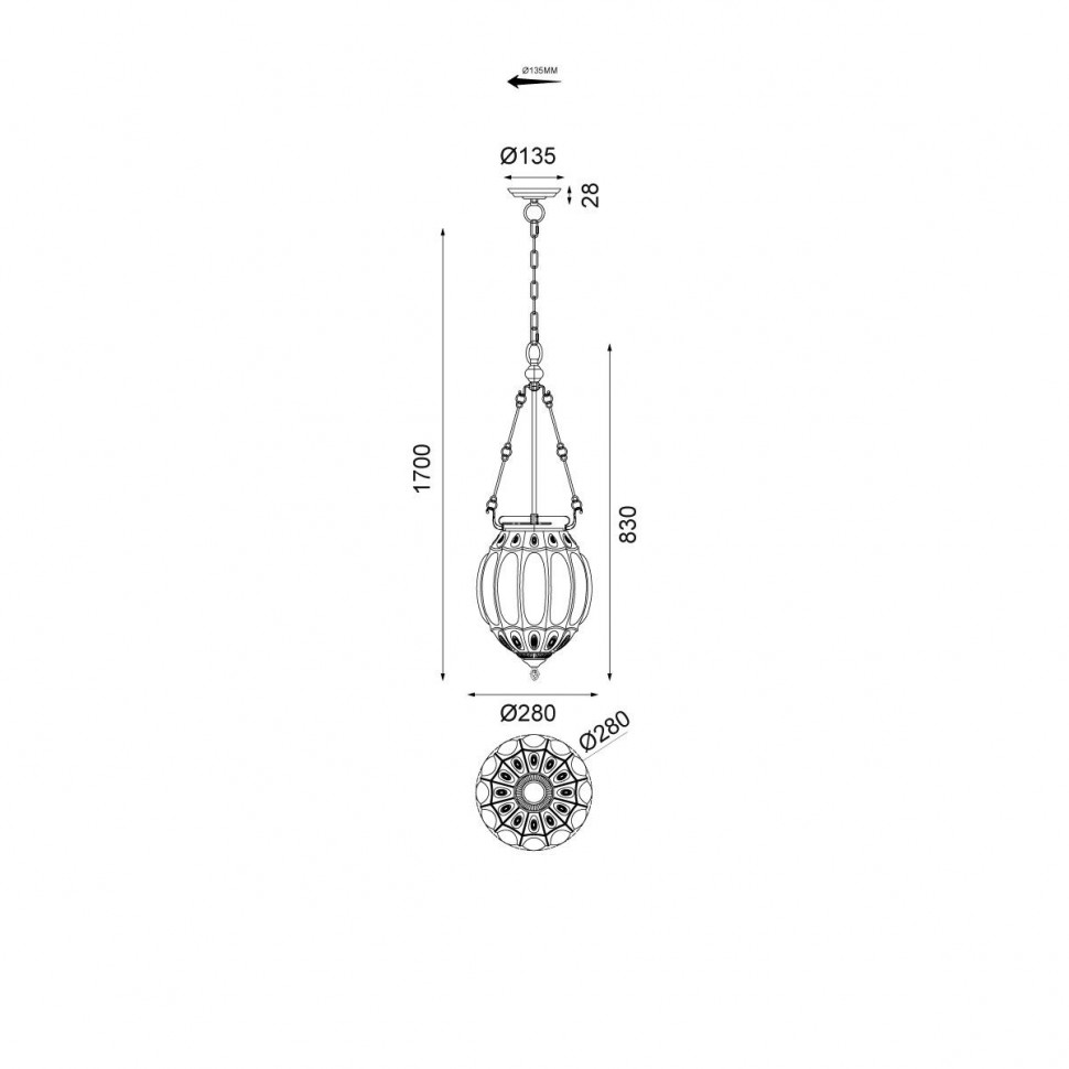 Подвесной светильник Vele Luce Helen VL4266P23
