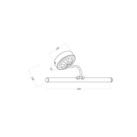 Подсветка для зеркал Maytoni Oculus MIR014WL-L9G3K