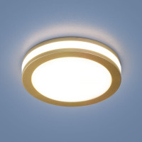 Встраиваемый светодиодный светильник Elektrostandard DSKR80 5W 4200K SGD золото матовый a049509