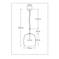 Подвесной светильник Arte Lamp Padova A2404SP-23SM