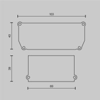 Заглушка декоративная для профиля ALM-9940-SC (4 шт.) Maytoni ALM012EC-SC-B