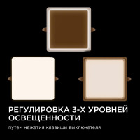 Встраиваемая светодиодная панель Apeyron FLP 06-118