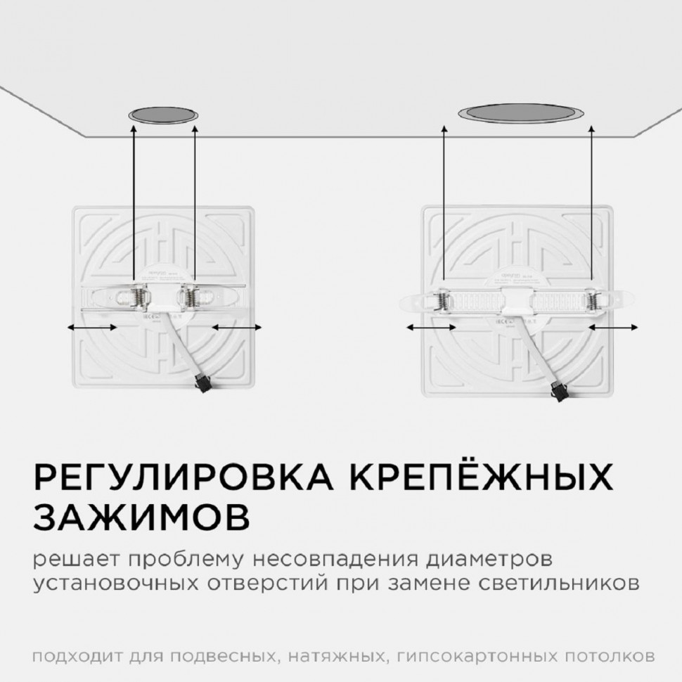 Встраиваемая светодиодная панель Apeyron FLP 06-118