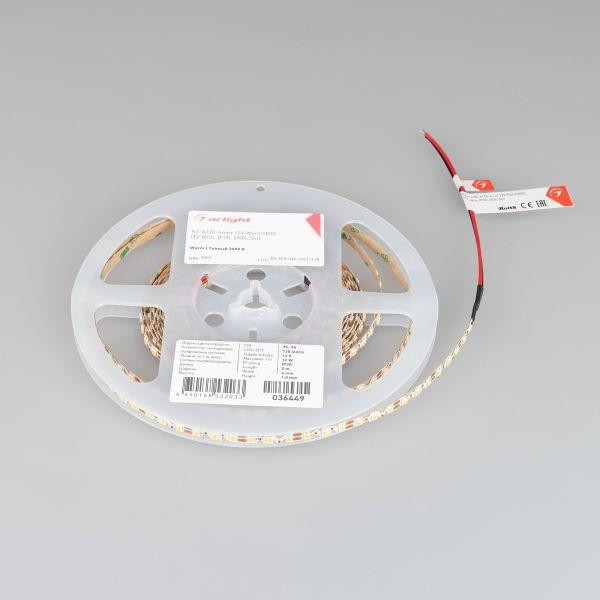 Светодиодная лента Arlight 12W/m 120LED/m 2835SMD теплый белый 5M 036449