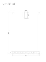 Подвесная люстра Arte Lamp Shine A2222SP-1BK