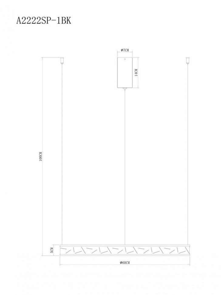 Подвесная люстра Arte Lamp Shine A2222SP-1BK