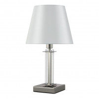 Настольная лампа Crystal Lux Nicolas NICOLAS LG1 NICKEL/WHITE