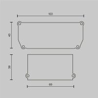 Заглушка декоративная для профиля ALM-9940-SC (4 шт.) Maytoni ALM012EC-SC-W