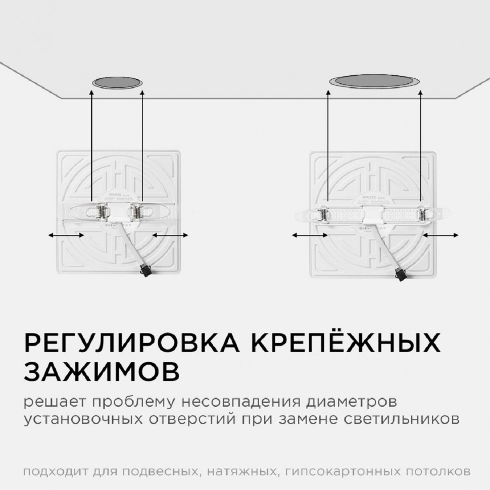 Встраиваемая светодиодная панель Apeyron FLP 06-131