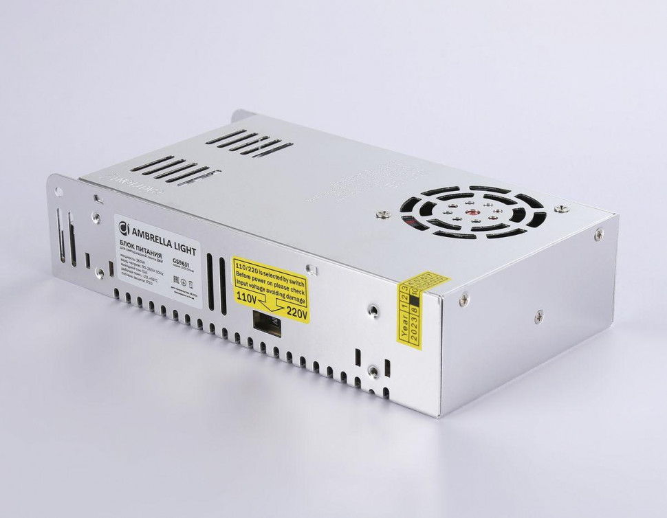 Блок питания Ambrella Light LED Driver 24V 360Вт AC90-260 15A IP20 GS9651