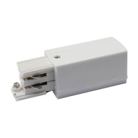Ввод питания для шинопровода левый (09740) Uniel UBX-A02 Silver