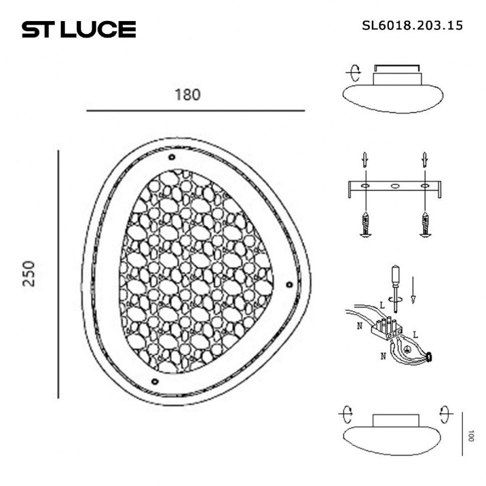 Настенный светильник ST Luce Enigma SL6018.203.15