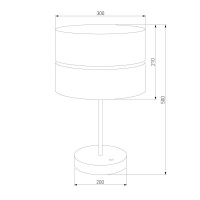 Настольная лампа TK Lighting 5472 Hilton Silver