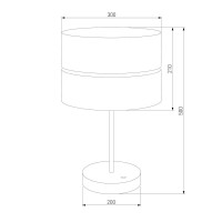 Настольная лампа TK Lighting 5472 Hilton Silver