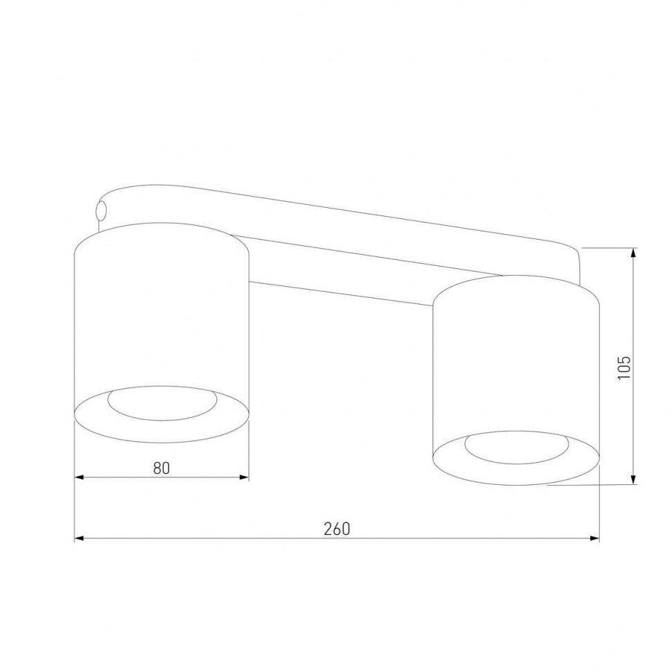 Потолочная люстра TK Lighting 3407 Vico White