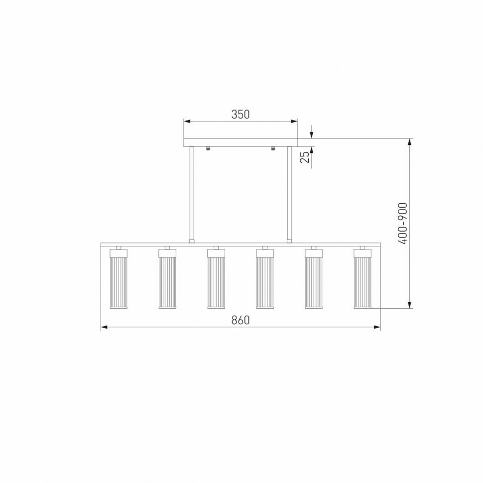 Подвесная люстра Eurosvet Oriens 60166 латунь a068073
