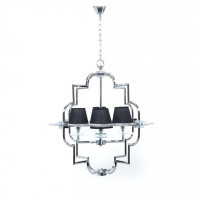 Подвесная люстра Lumina Deco Baltimore LDP 8020-4 CHR+BK