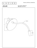 Гибкое бра с аккумулятором Lucide Jolijn 77289/03/31